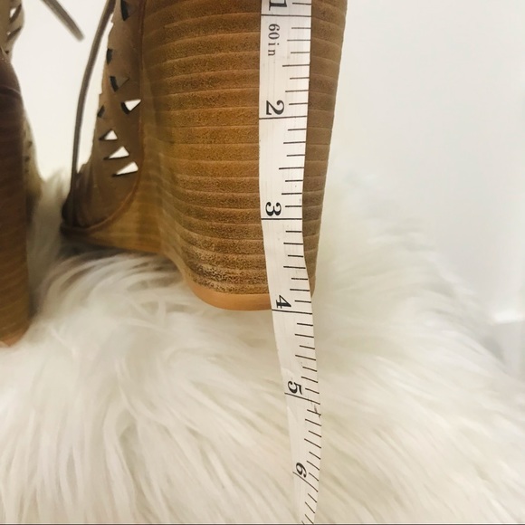 Jeffrey Campbell Rodillo Lace Up brown wedge sandals sz 10. - Picture 6 of 10